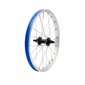RUOTA ANTERIORE 16 ALLUMINIO MOZZO ACCIAIO NERO 3/8 COD.0007